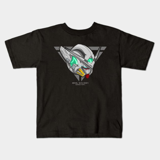 Exia Head Kids T-Shirt by garistipis